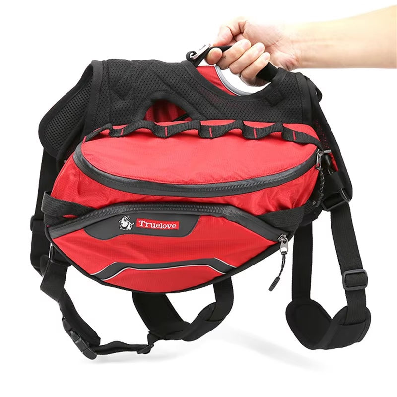 2-in-1 Backpack Carrier Dog Harness – Detachable Harness & Waterproof Bag for Outdoor Use