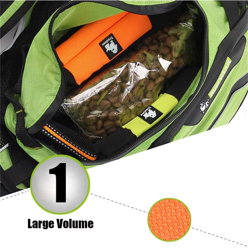 2-in-1 Backpack Carrier Dog Harness – Detachable Harness & Waterproof Bag for Outdoor Use