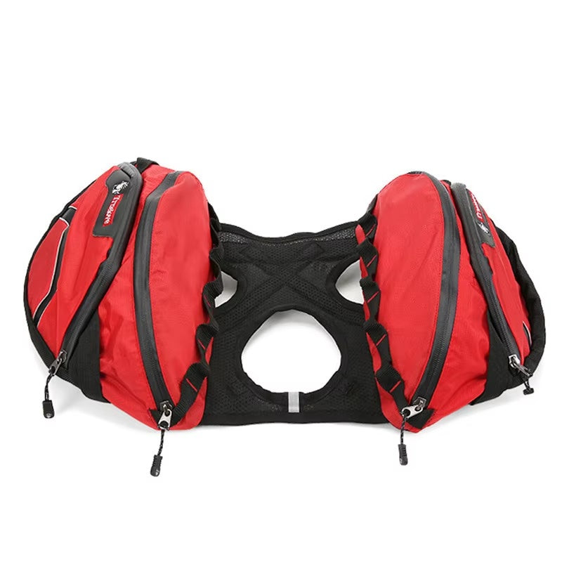 2-in-1 Backpack Carrier Dog Harness – Detachable Harness & Waterproof Bag for Outdoor Use