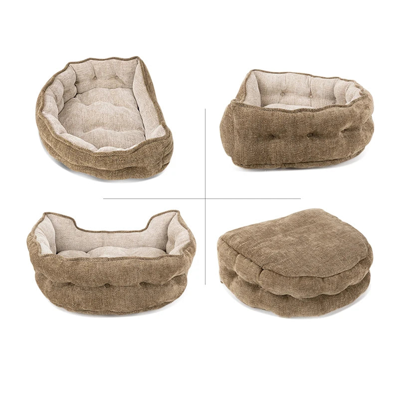 Super Soft Plush Pet Bed – Round Cushion Mat for Dogs & Cats