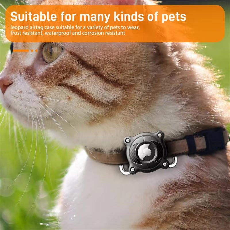 Waterproof Airtag Dog Collar Holder – Ultralight, Fully Sealed Metal Case, Removable for Apple AirTag (Excludes AirTag)