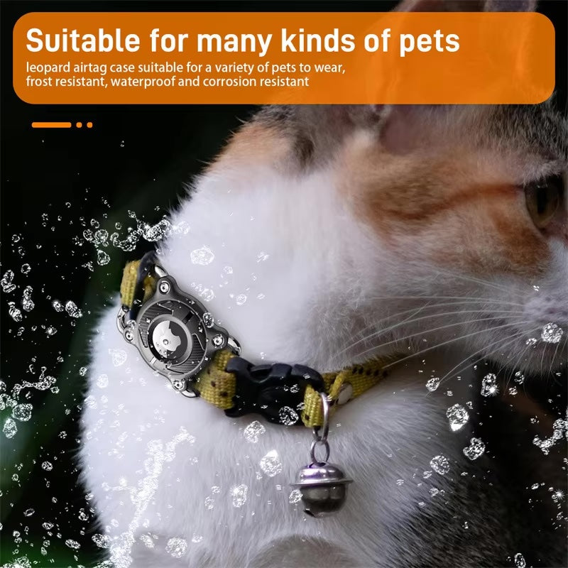 Waterproof Airtag Dog Collar Holder – Ultralight, Fully Sealed Metal Case, Removable for Apple AirTag (Excludes AirTag)