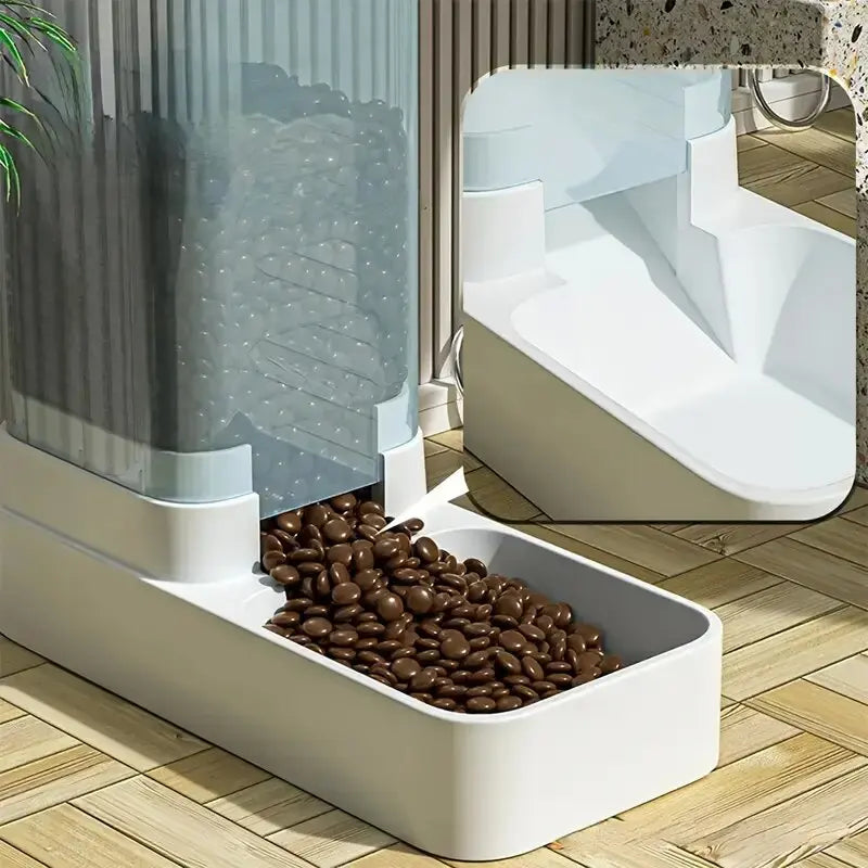 Gravity Dog Feeder & Water Dispenser