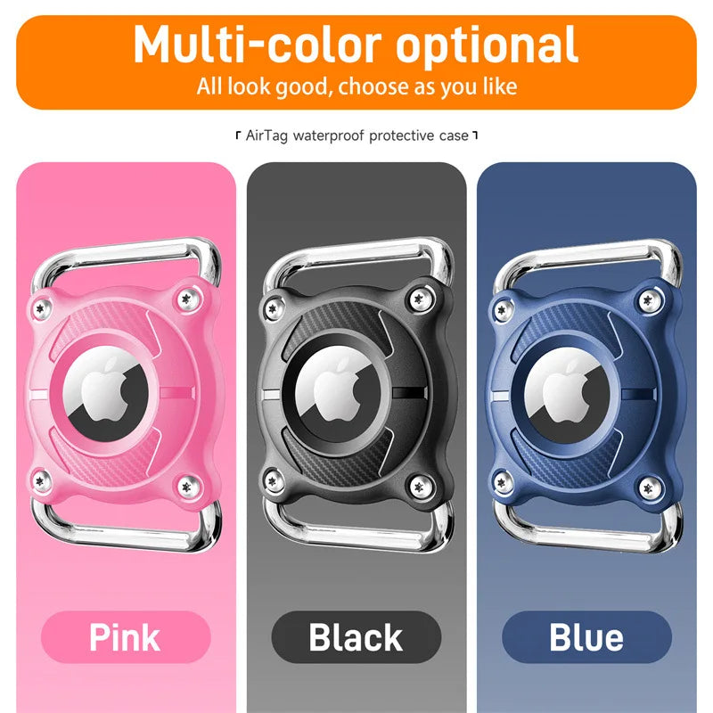Waterproof Airtag Dog Collar Holder – Ultralight, Fully Sealed Metal Case, Removable for Apple AirTag (Excludes AirTag)