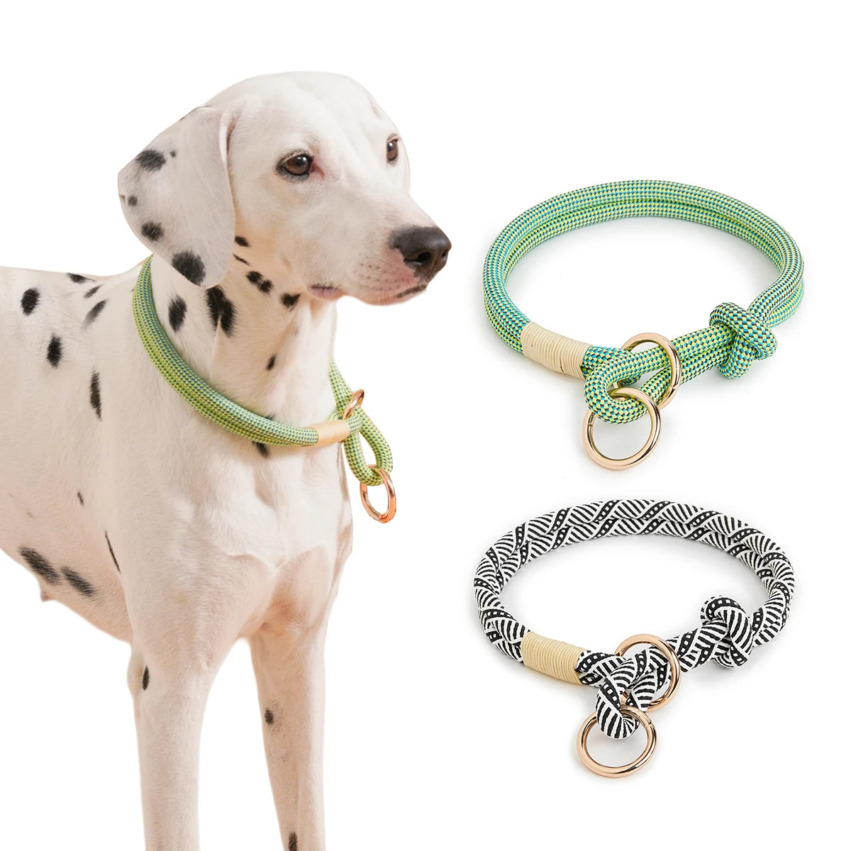 P-Shape Adjustable Dog Leash – Trendy Rope Lead for All Dog Sizes