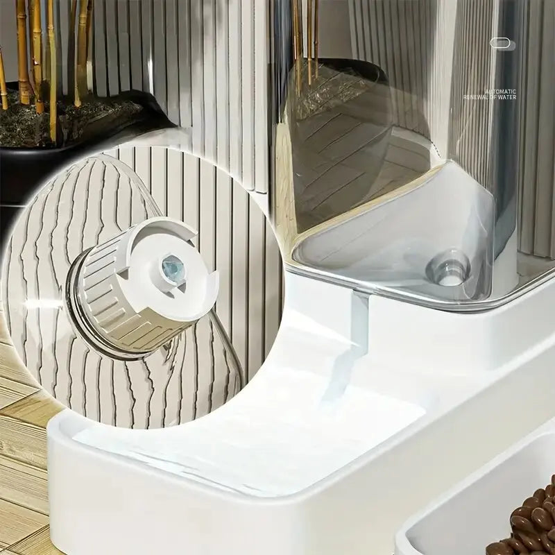 Gravity Dog Feeder & Water Dispenser
