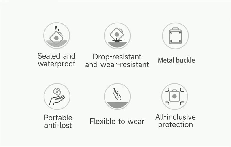 Waterproof Airtag Dog Collar Holder – Ultralight, Fully Sealed Metal Case, Removable for Apple AirTag (Excludes AirTag)