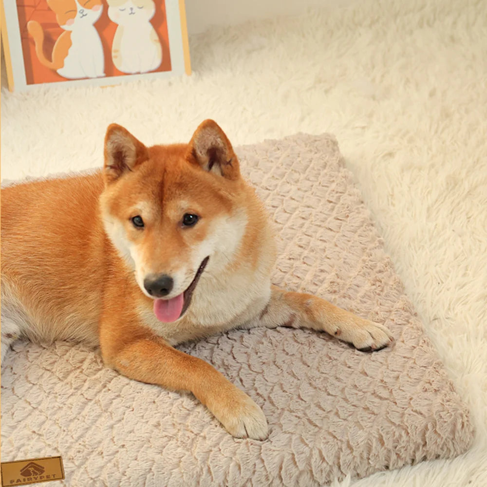 Orthopedic Faux Fur Waterproof Dog Bed