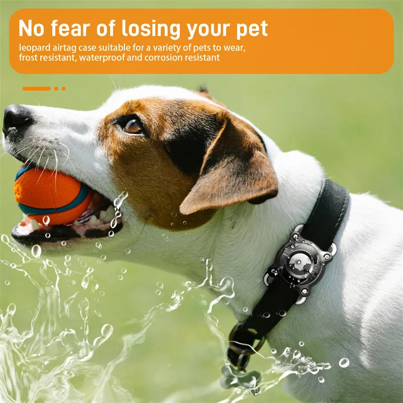 Waterproof Airtag Dog Collar Holder – Ultralight, Fully Sealed Metal Case, Removable for Apple AirTag (Excludes AirTag)