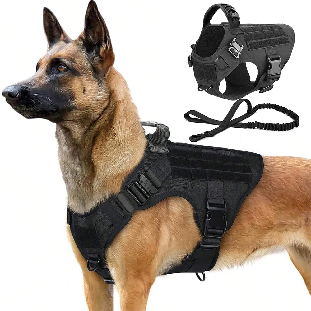 Tactical Dog Harness Set