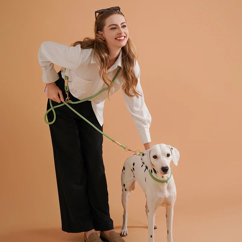 P Shape Rope Dog Leash – Durable Nylon Lead