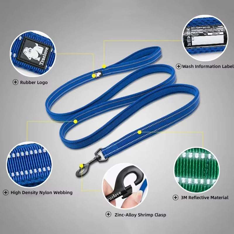 All-In-One Reflective Dog HarnessPet Harness+Leash Set 