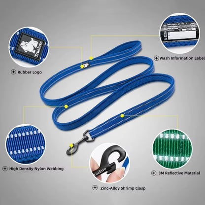 All-In-One Reflective Dog HarnessPet Harness+Leash Set 