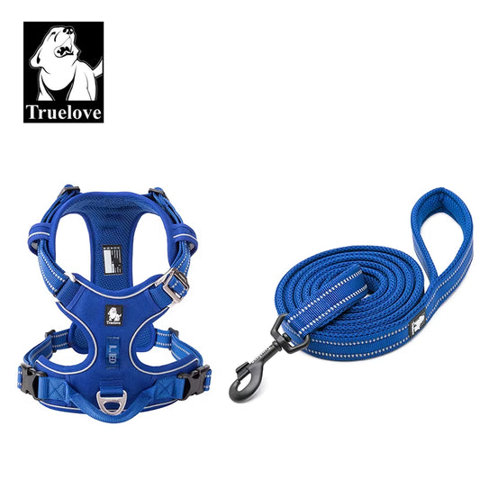 All-In-One Reflective Dog HarnessPet Harness+Leash Set 