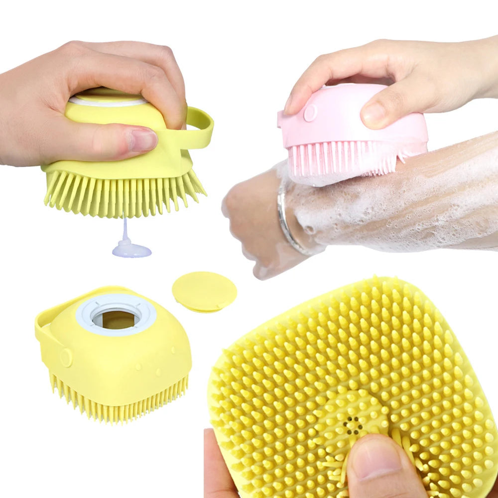 Bath Brush 2-In-1 Pet SPA Massage Comb 