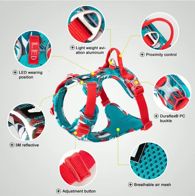 Reflective Tactical Dog Harness