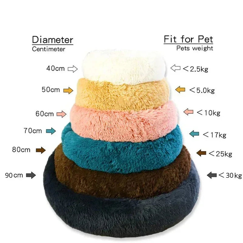 Super Soft Plush Donut Bed 