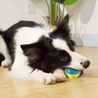 Interactive Dog Chew Toy – Treat Dispensing Ball for Teeth Cleaning