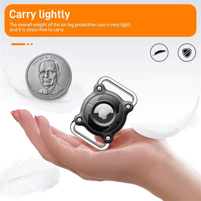 Waterproof Airtag Dog Collar Holder – Ultralight, Fully Sealed Metal Case, Removable for Apple AirTag (Excludes AirTag)