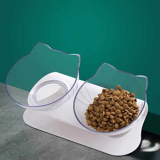 Non-Slip Cat Bowls with Stand