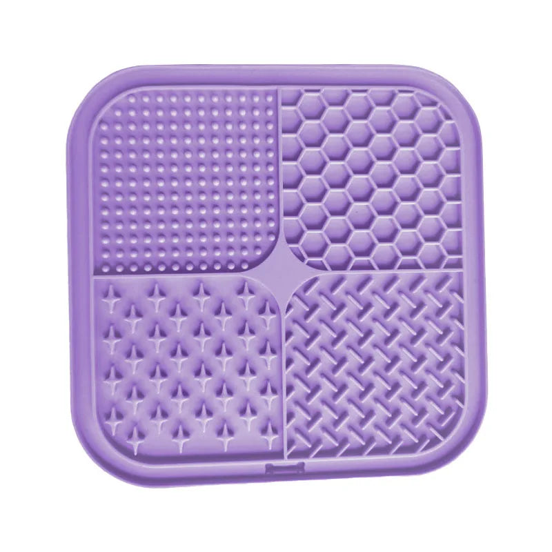 Silicone Dog Licking Mat with Suction Cups – Slow Feeder, Anti-Choking & Anxiety Relief