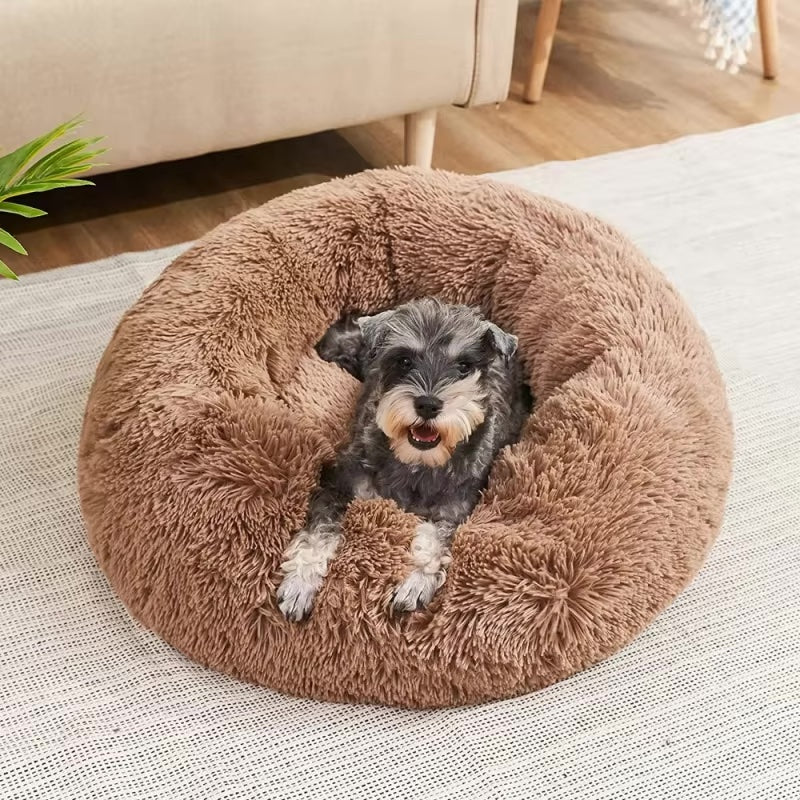 Super Soft Plush Donut Bed