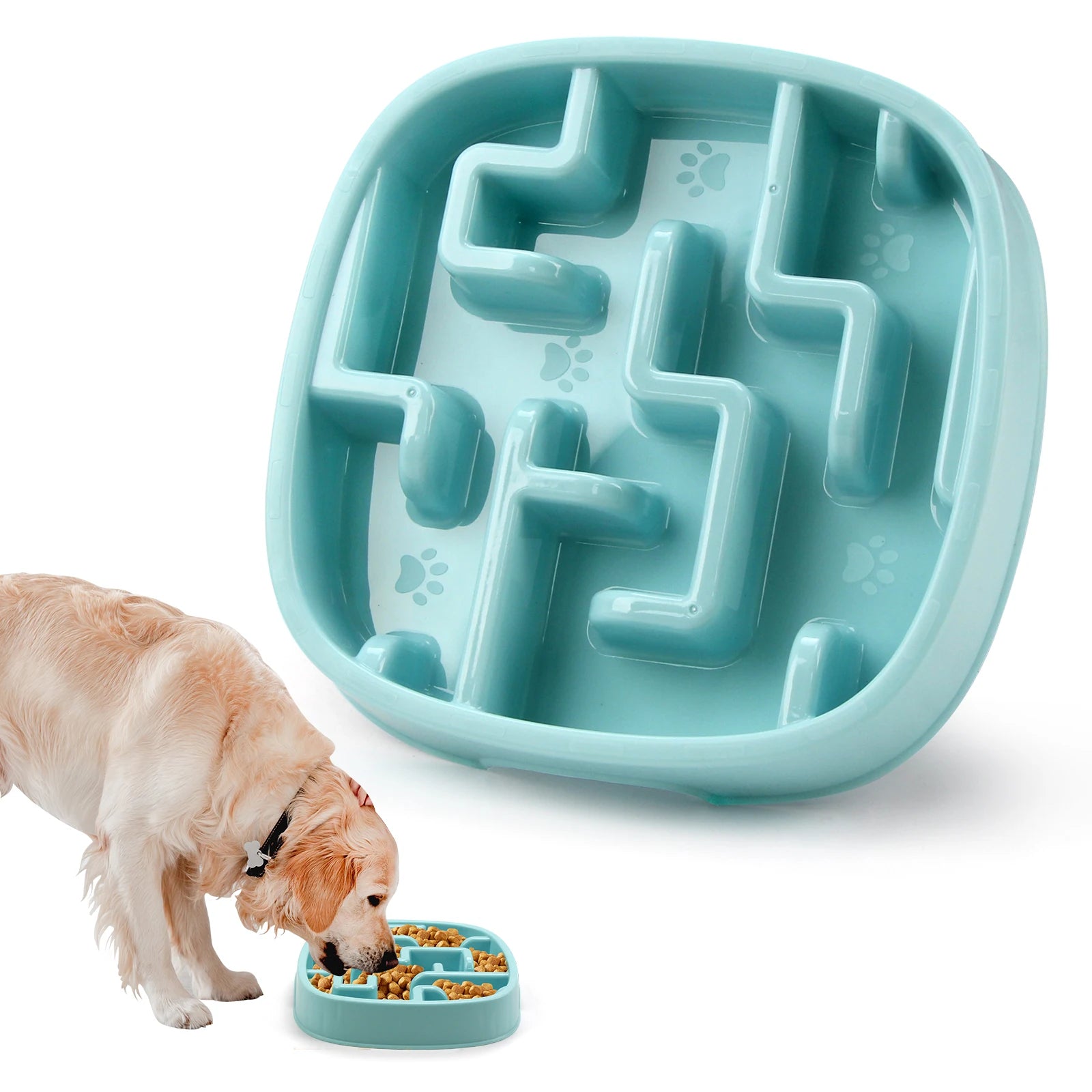 Pet Slow Feeder Bowl – Fun, Non-Slip Dish for Dogs & Puppies