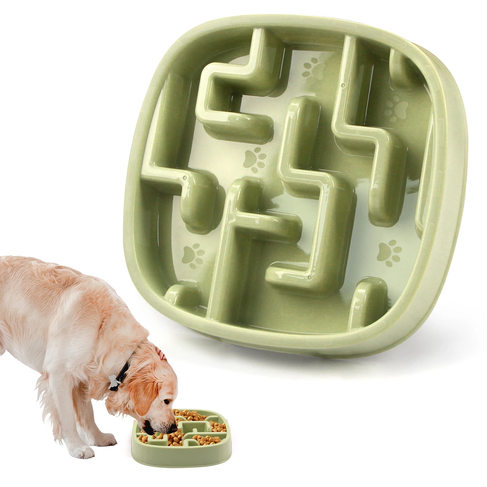 Pet Slow Feeder Bowl – Fun, Non-Slip Dish for Dogs & Puppies