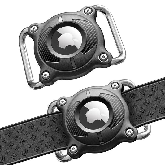 Waterproof Airtag Dog Collar Holder – Ultralight, Fully Sealed Metal Case, Removable for Apple AirTag (Excludes AirTag)