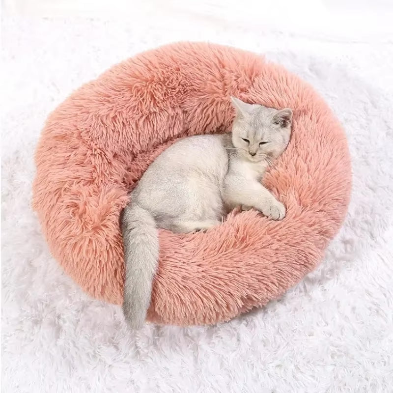 Super Soft Plush Donut Bed