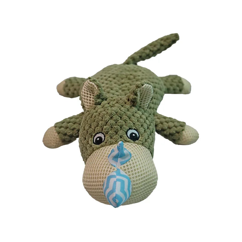Durable Squeaky Dog Plush Chew Toy – Soft Fleece, Cute Stuffed Pet Molar Toy, Dog Accessories