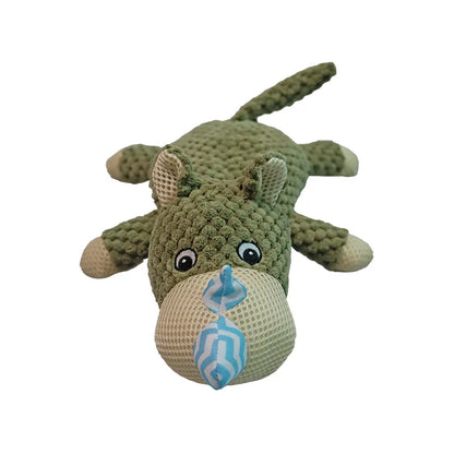 Durable Squeaky Dog Plush Chew Toy – Soft Fleece, Cute Stuffed Pet Molar Toy, Dog Accessories