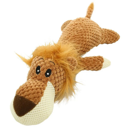 Durable Squeaky Dog Plush Chew Toy – Soft Fleece, Cute Stuffed Pet Molar Toy, Dog Accessories