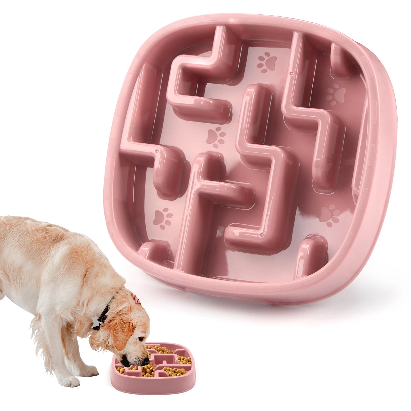 Pet Slow Feeder Bowl – Fun, Non-Slip Dish for Dogs & Puppies