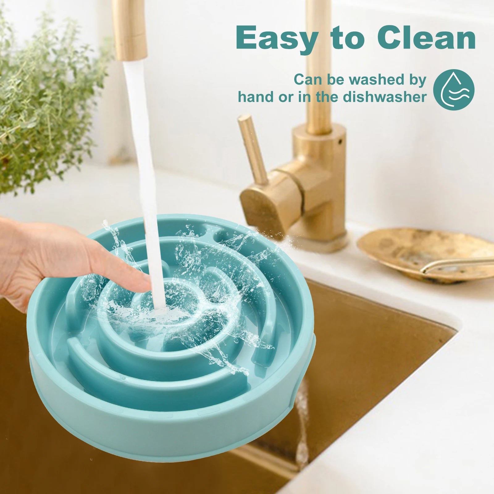 Pet Slow Feeder Bowl – Fun, Non-Slip Dish for Dogs & Puppies
