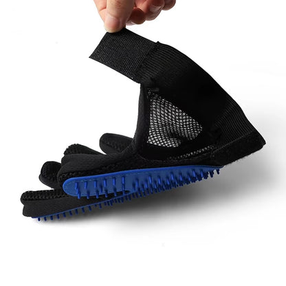 Silicone Pet Grooming Gloves – Gentle Massage & Shedding Control