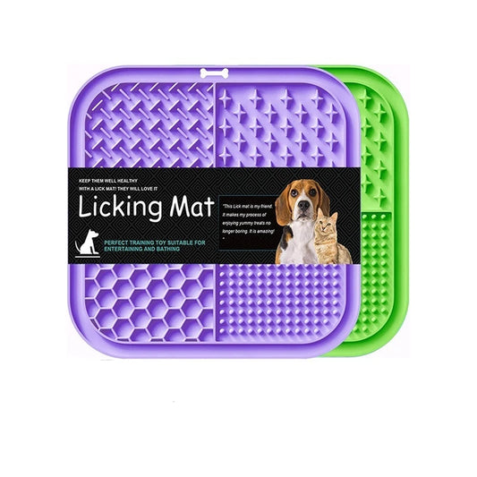 Silicone Dog Licking Mat with Suction Cups – Slow Feeder, Anti-Choking & Anxiety Relief