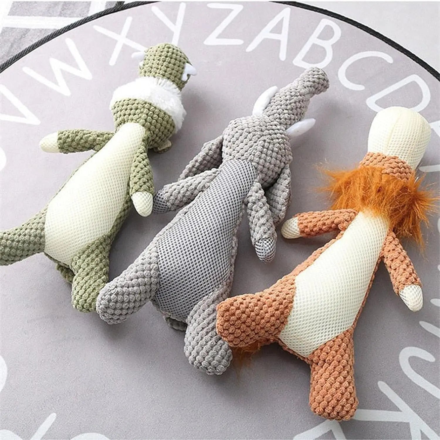 Durable Squeaky Dog Plush Chew Toy – Soft Fleece, Cute Stuffed Pet Molar Toy, Dog Accessories