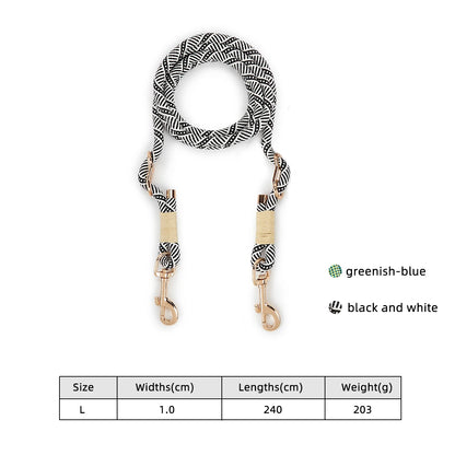P Shape Rope Dog Leash – Durable Nylon Lead 