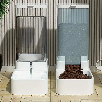 Gravity Dog Feeder & Water Dispenser