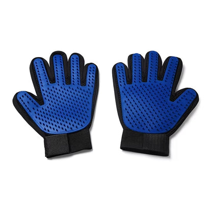 Silicone Pet Grooming Gloves – Gentle Massage & Shedding Control