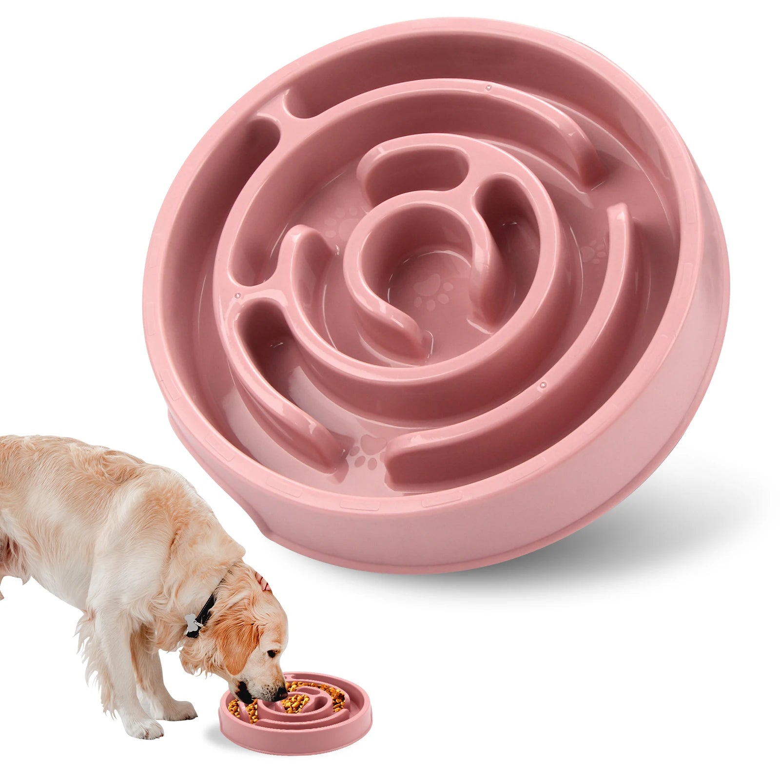 Pet Slow Feeder Bowl – Fun, Non-Slip Dish for Dogs & Puppies
