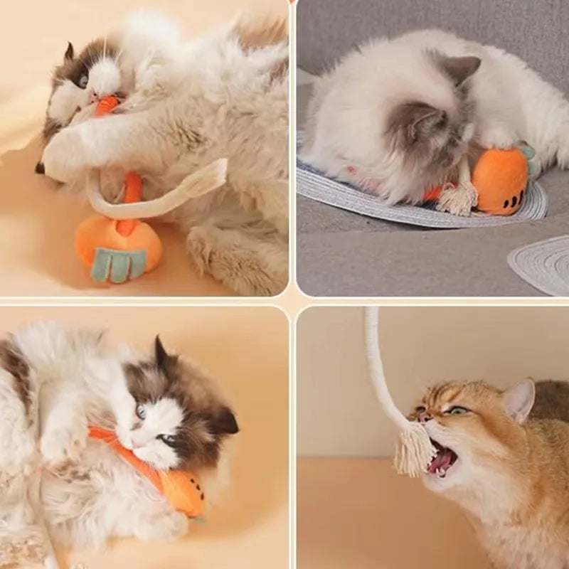 Durable Cat Scratcher Rope Toy – Cotton Rope, Bite-Resistant Chew & Scratch Puzzle, Cute Shape, Furniture Protector