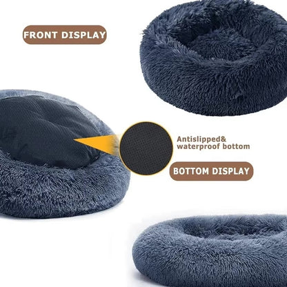 Super Soft Plush Donut Bed