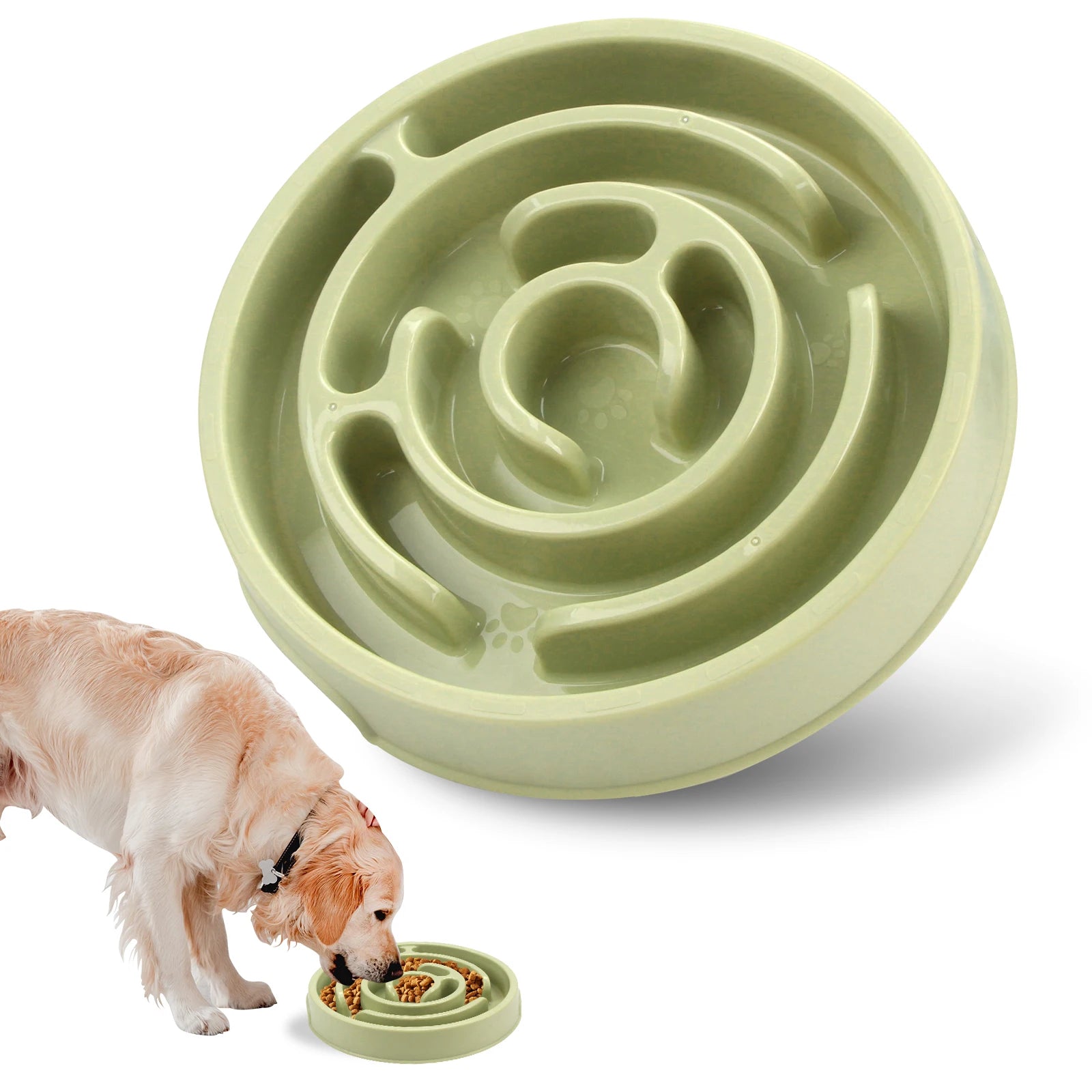 Pet Slow Feeder Bowl – Fun, Non-Slip Dish for Dogs & Puppies