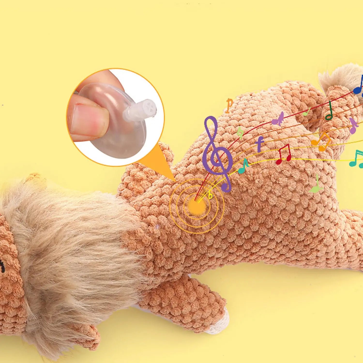 Durable Squeaky Dog Plush Chew Toy – Soft Fleece, Cute Stuffed Pet Molar Toy, Dog Accessories