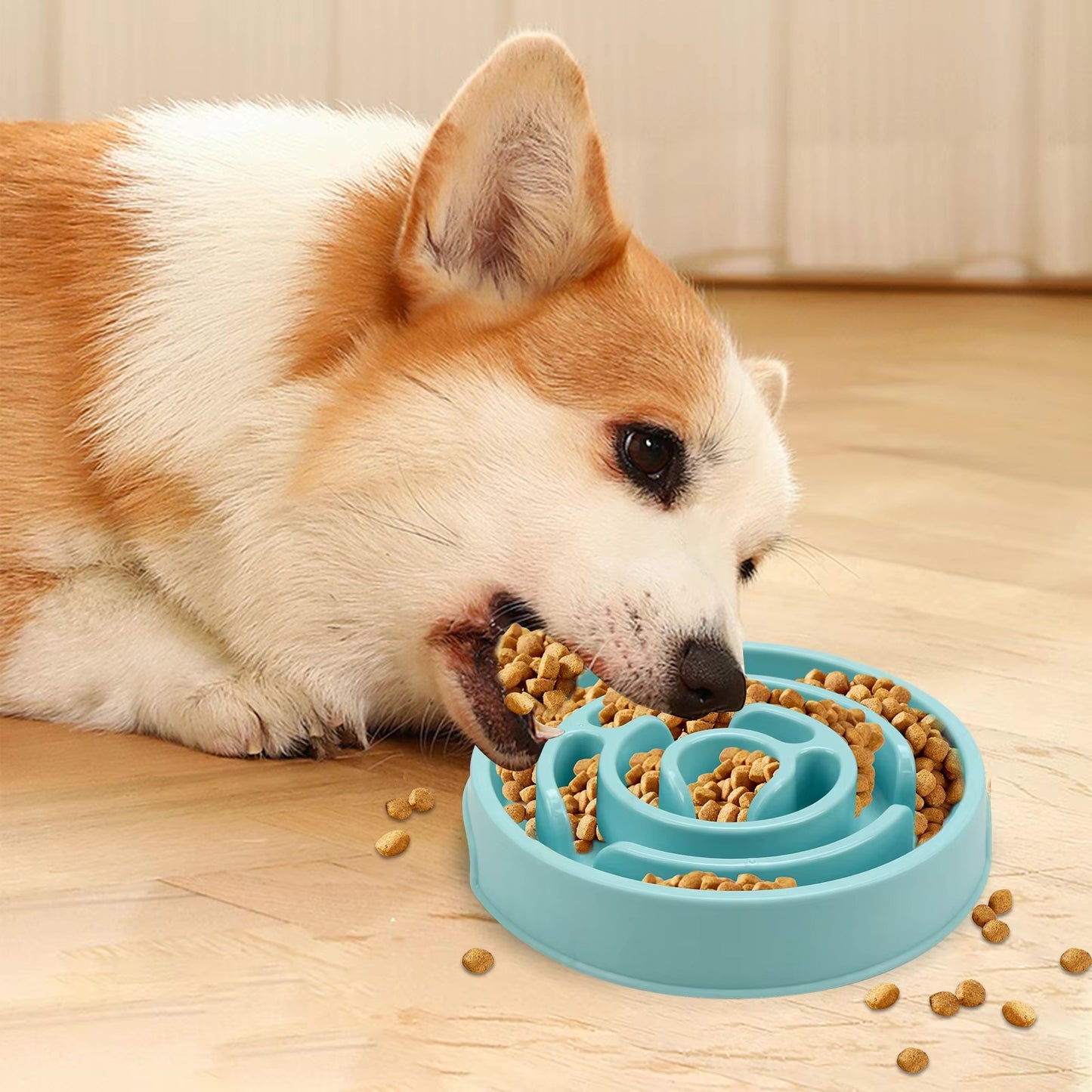 Pet Slow Feeder Bowl – Fun, Non-Slip Dish for Dogs & Puppies