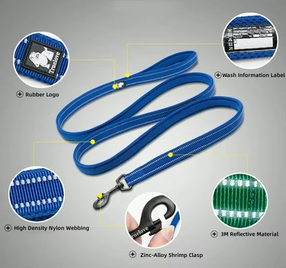 All-In-One Reflective Dog HarnessPet Harness+Leash Set
